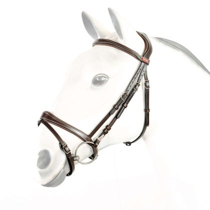 Flash Bridle w. Anatomic Headpiece Full Brun Silver