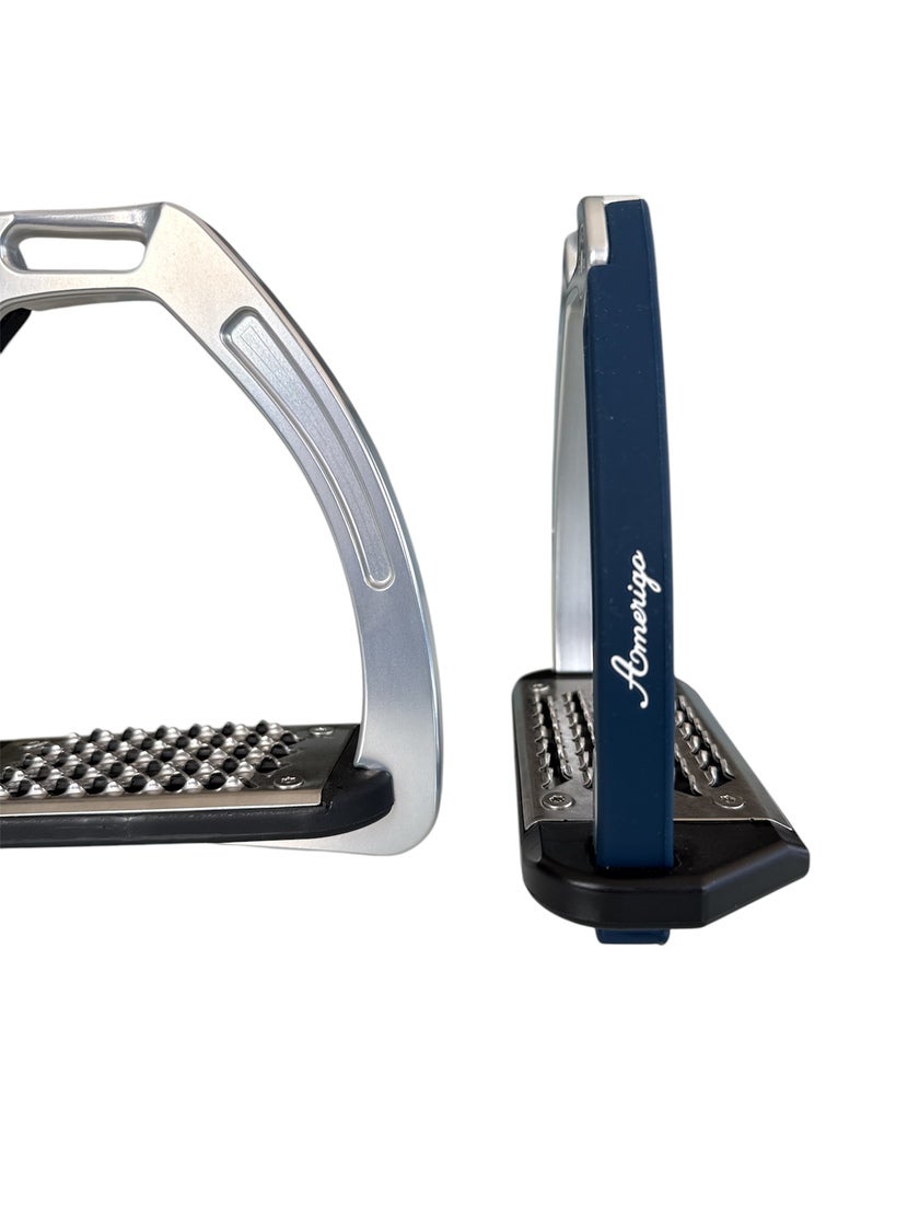 Nylon Balanced Safety Stirrup Ljus Titan/Marin Amerigo