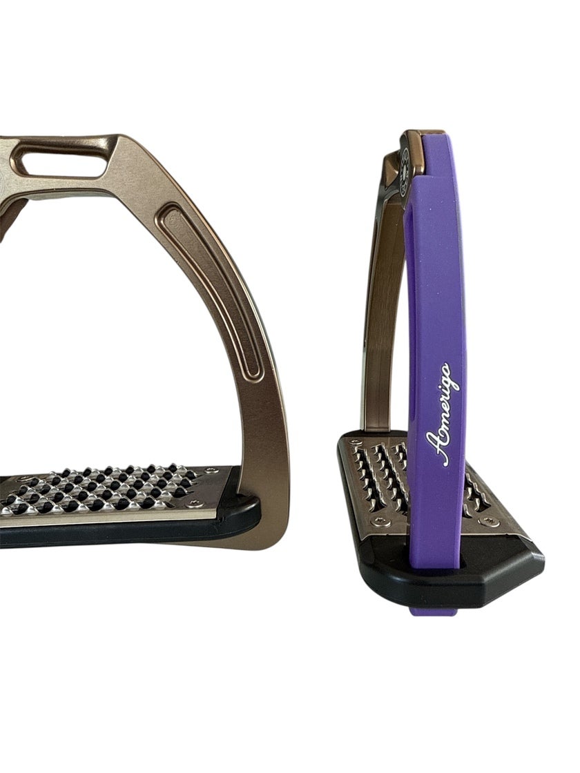 Nylon Balanced Safety Stirrup Brons/Lila Amerigo