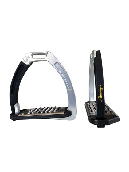 Nylon Balanced Safety Stirrup Ljusare Titan/Svart AM