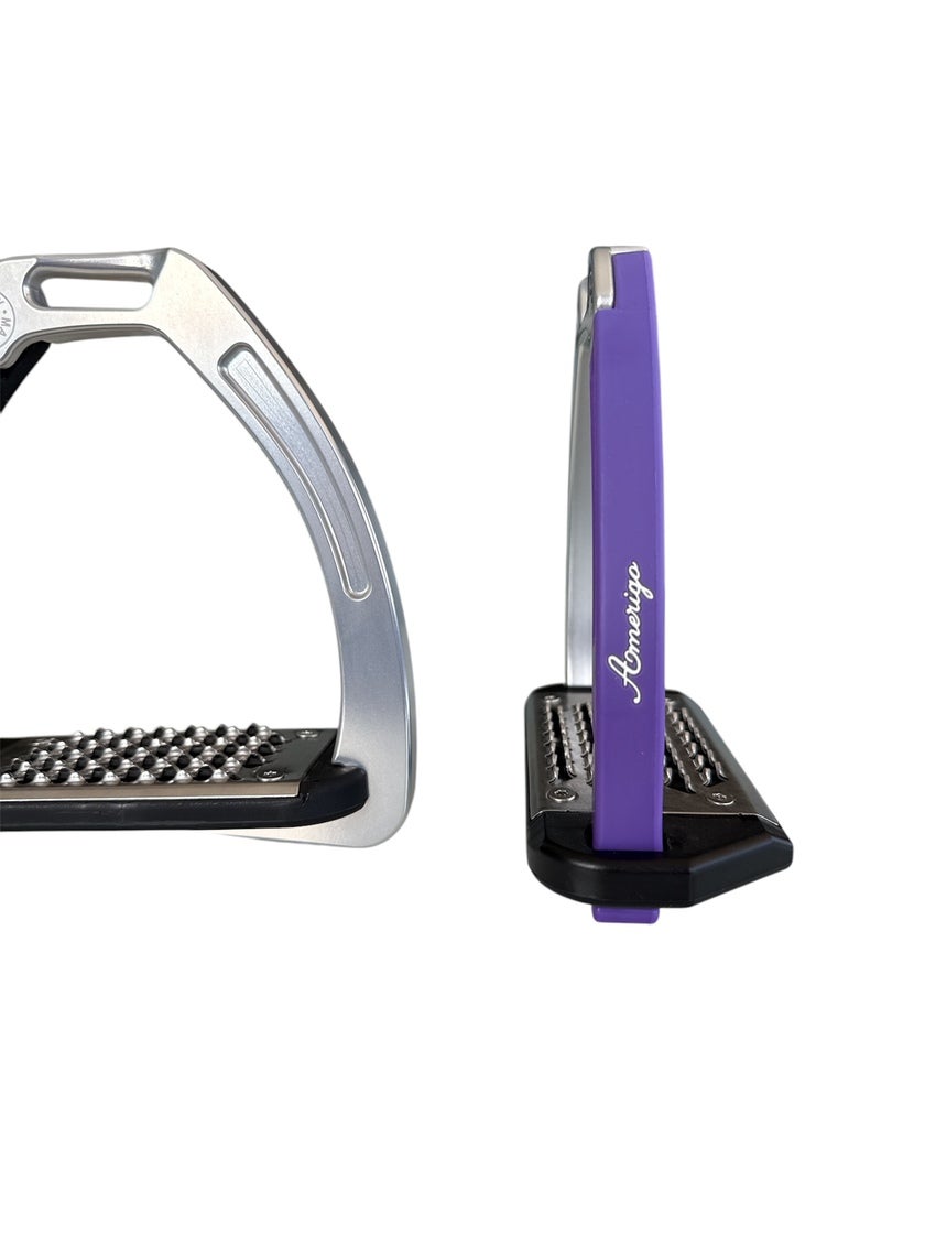 Nylon Balanced Safety Stirrup Ljus Titan/Lila Amerigo