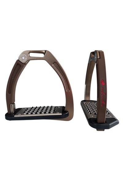 Nylon Balanced Safety Stirrup Brons/Brun Equipe