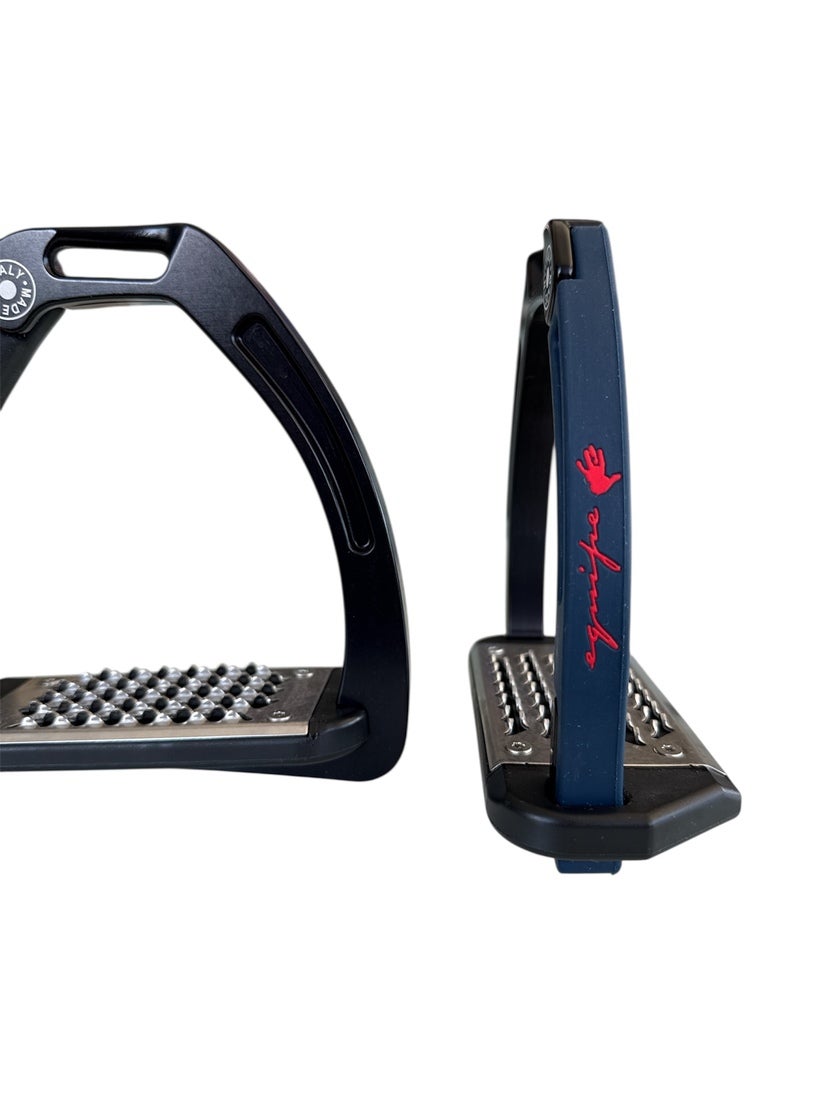 Nylon Balanced Safety Stirrup Svart/Marin Equipe