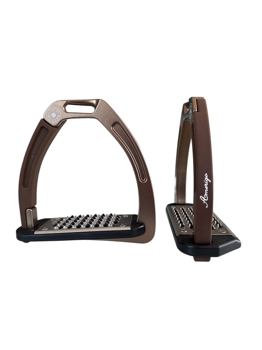 Nylon Balanced Safety Stirrup Brons/Brun AM