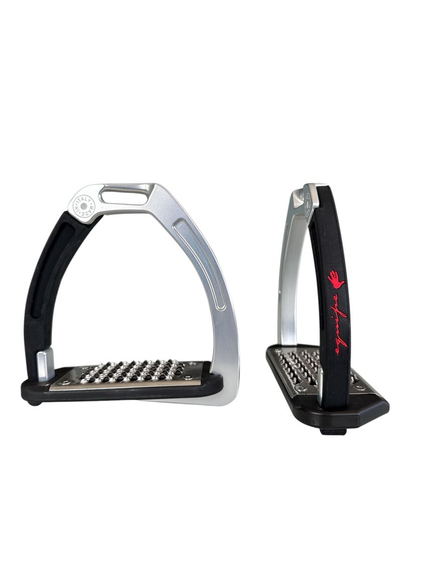 Nylon Balanced Safety Stirrup Ljus Titan/Svart Equipe